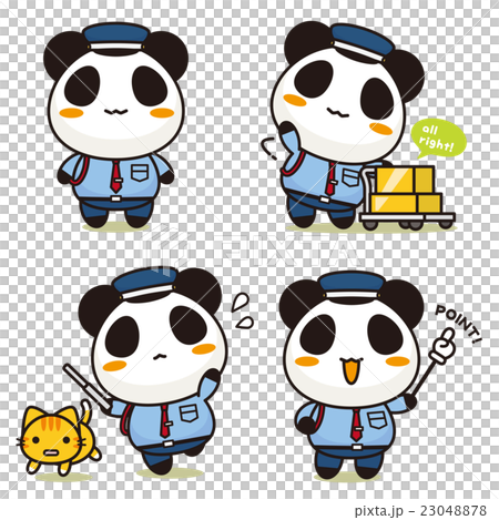 まるごとパンダ 警備員 23048878