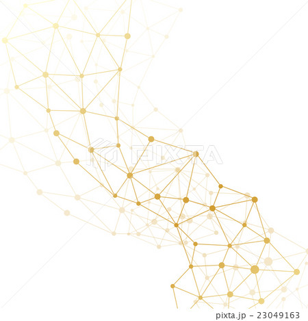 Golden molecule and communication background Golden molecule and communication background 23049163
