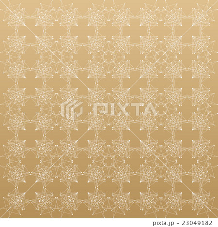Linear golden grid with circles in nodes 23049182