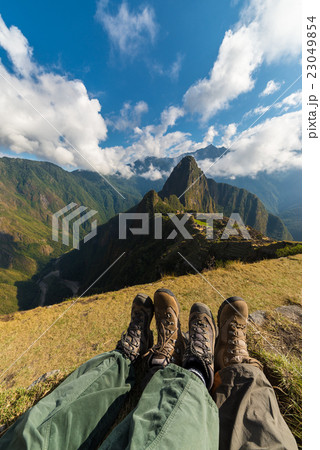 Hiking boots at Machu Picchu, Peru 23049854