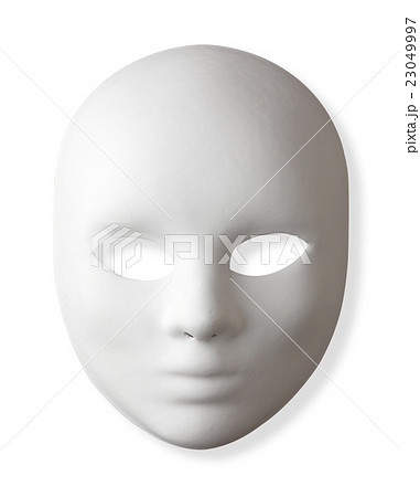 白い仮面/クリッピングパス付き 23049997