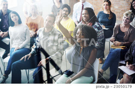 Diverse People Conference Asking Group Concept Diverse People Conference Asking Group Concept 23050179