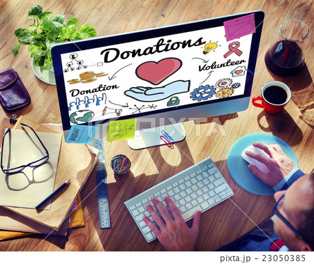 Donations Volunteer Charity Heart Welfare Concept 23050385