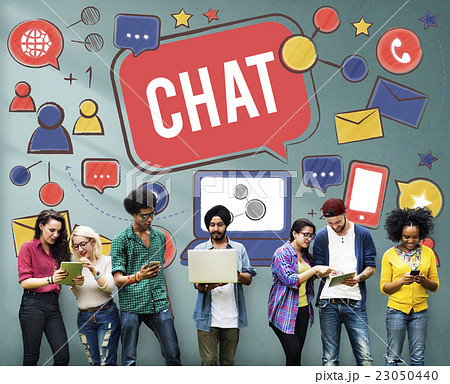 Chat Communication Social Media Networking Connection Concept Chat Communication Social Media Networking Connection Concept 23050440