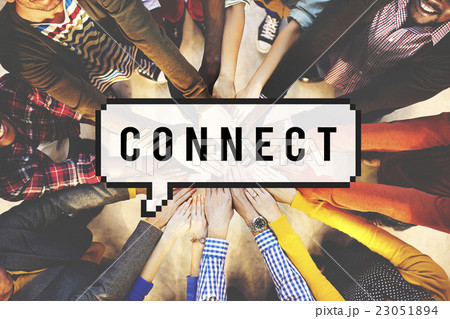 Connect Social Media Networking Contact Interconnection Concept 23051894