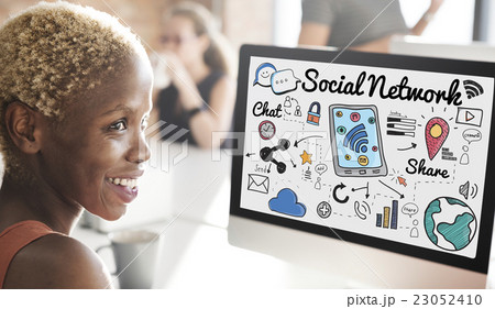 Social Network Online Sharing Connection Concept Social Network Online Sharing Connection Concept 23052410