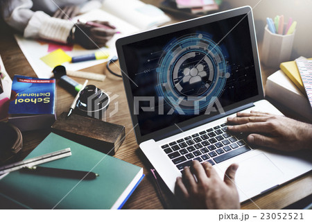 Technology Team People Hud Teamwork Concept Technology Team People Hud Teamwork Concept 23052521