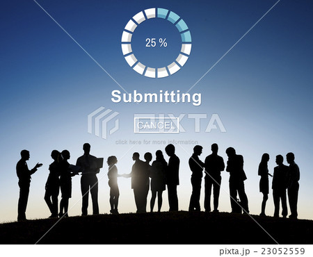 Submitting Online Internet Loading Progress Website Concept 23052559