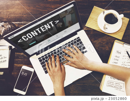 Content Data Blogging Media Publication Concept Content Data Blogging Media Publication Concept 23052860