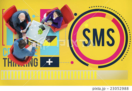 Sms Digital Messaging Communication Technology Concept 23052988
