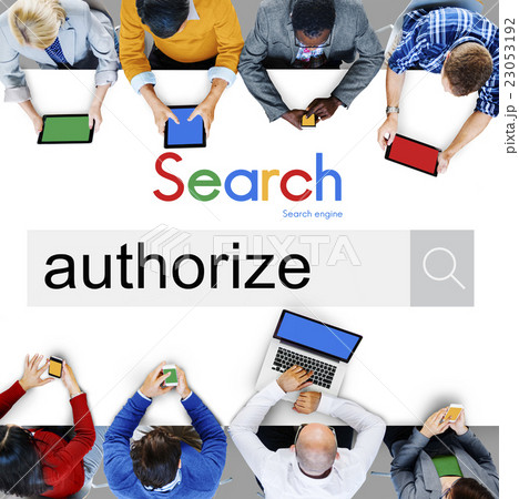 Authorize Allow Entitle Sanction Concept 23053192