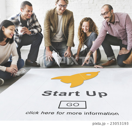 Start up Launch Homepage New Business Concept Start up Launch Homepage New Business Concept 23053193
