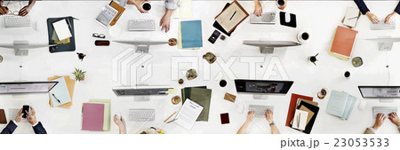 Business Team Meeting Connection Digital Technology Concept Business Team Meeting Connection Digital Technology Concept 23053533