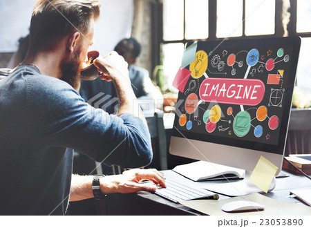 Imagine Imagination Expect Creative Icons Concept Imagine Imagination Expect Creative Icons Concept 23053890