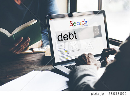 Debt Banking Money Mortgage Payment Trouble Concept Debt Banking Money Mortgage Payment Trouble Concept 23053892