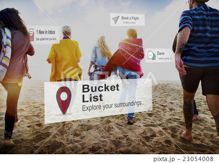 Bucket List Goals Aspirations Inspiration Motivation Concept 23054008
