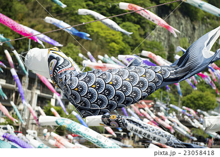 杖立温泉の鯉のぼり 23058418