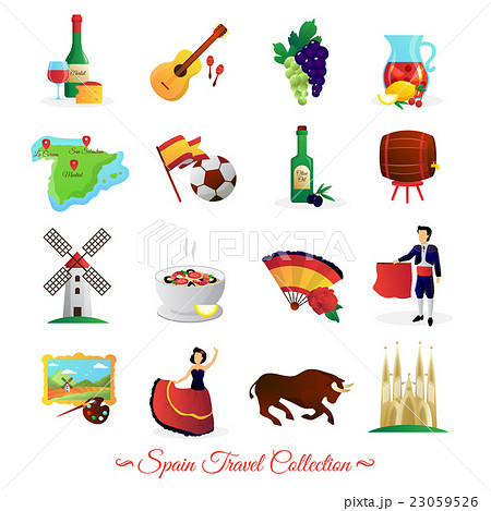 Spain For Travelers Cultural Symbols Set Spain For Travelers Cultural Symbols Set 23059526