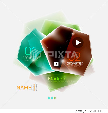 Shiny colorful geometric business abstract 23061100
