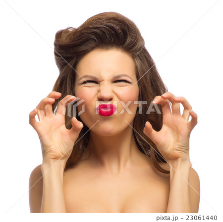 Young pinup girl isolated Young pinup girl isolated 23061440