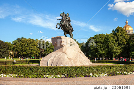 The equestrian statue of Peter the Great The equestrian statue of Peter the Great 23061692