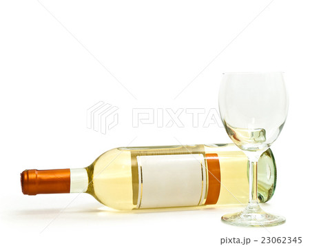 White Wine with Wineglass White Wine with Wineglass 23062345