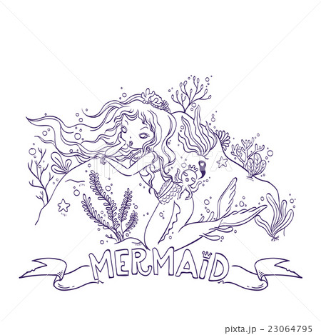 Little Mermaid For Coloring 23064795