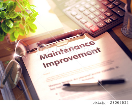 Maintenance Improvement Concept on Clipboard. 23065632