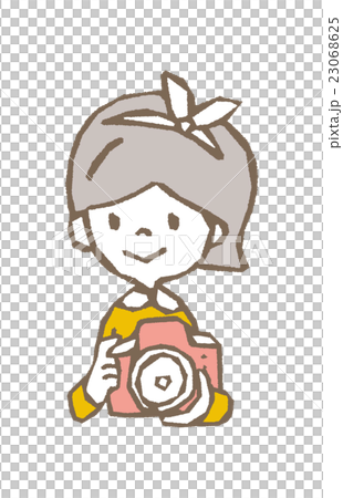 Camera girls [Line drawing/Series] 23068625