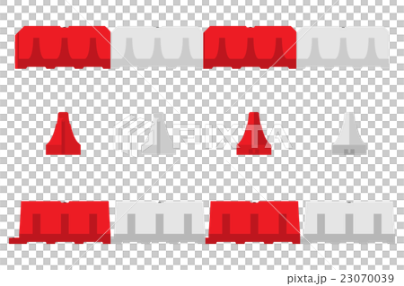 water-filled block fence on white background 23070039