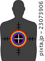 Homophobic Gun Crime - Target with Rainbow 23073906