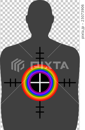 Homophobic Gun Crime - Target with Rainbow Homophobic Gun Crime - Target with Rainbow 23073906