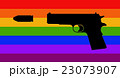 Homophobic Gun Crime - Gun On Rainbow Flag 23073907