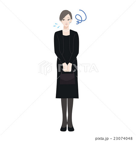 喪服 女性 イラスト 喪服 女性 イラスト 23074048