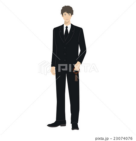 喪服 イラスト 男性のイラスト素材