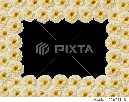 The rectangular frame of yellow roses The rectangular frame of yellow roses 23074148