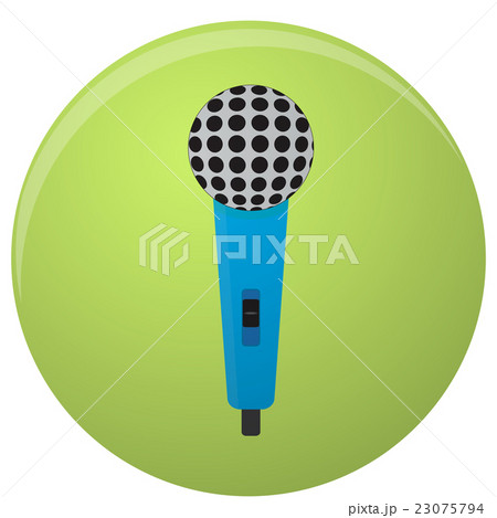 Microphone icon colored isolated 23075794