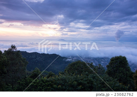 Sunrise above cloud from Penang Hill, George Town 23082762