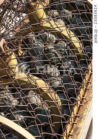 ベトナムのハノイにあるベトナム軍事歴史博物館に展示されているCBU-24クラスター爆弾 23083614