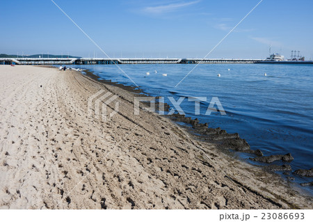 Baltic Sea Beach and Pier in Sopot 23086693