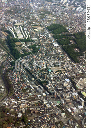 神奈川県相模原市の横浜線古淵駅付近を空撮 神奈川県相模原市の横浜線古淵駅付近を空撮 23089434