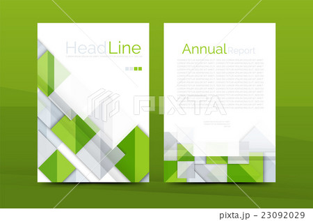 Geometric a4 front page, business annual report 23092029
