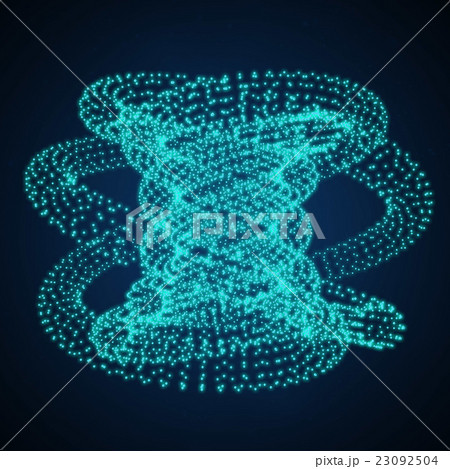 Shape Consisting of Points. 3d illustration Shape Consisting of Points. 3d illustration 23092504