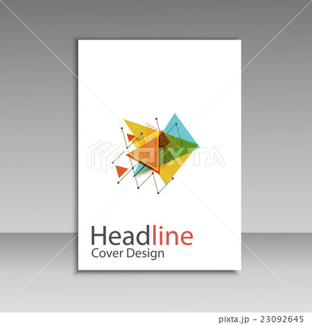 Brochure design triangle template vector Brochure design triangle template vector 23092645