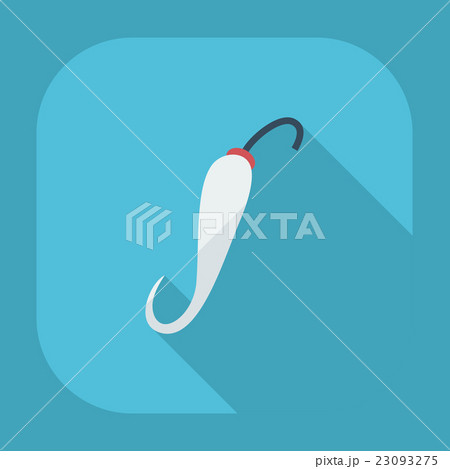 Flat modern design with shadow icons hot peppers 23093275