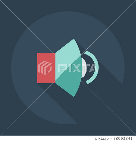 Flat modern design with shadow icons sound Flat modern design with shadow icons sound 23093841