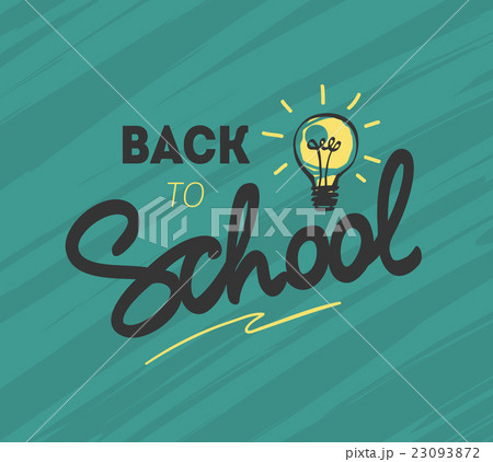 Back to school logo with light bulb. Vector Back to school logo with light bulb. Vector 23093872