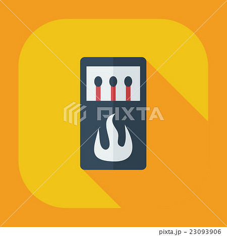 Flat modern design with shadow icons matches 23093906