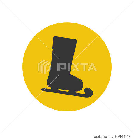 Skates silhouette icon 23094178