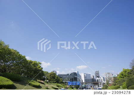 東京 代々木公園 から望む 富ヶ谷 代々木上原方面 井の頭通り 青空 コピースペース 東京 代々木公園 から望む 富ヶ谷 代々木上原方面 井の頭通り 青空 コピースペース 23094278